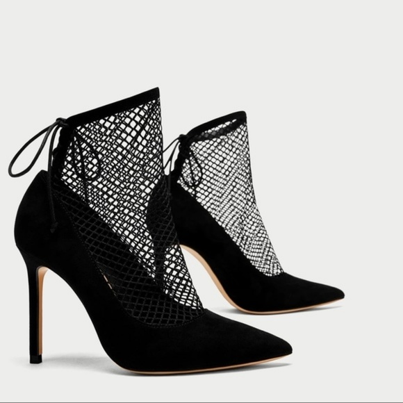 fishnet shoes zara